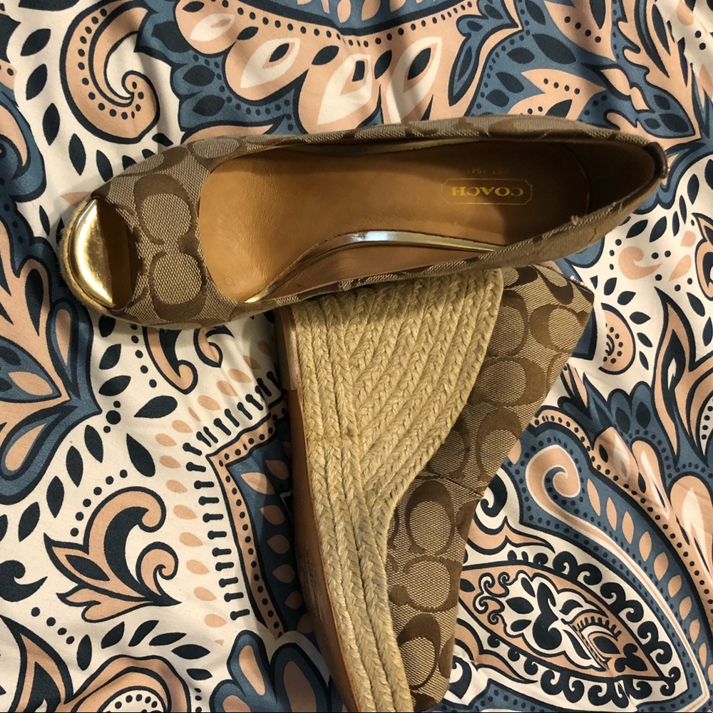 Coach wedge sandals